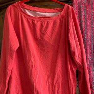 Nike women’s coral pink sweatshirt XL